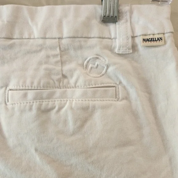 Magellan Outdoors White Shorts Womens Size 2 Cotton Blend Casual Everyday Basics - Picture 4 of 8